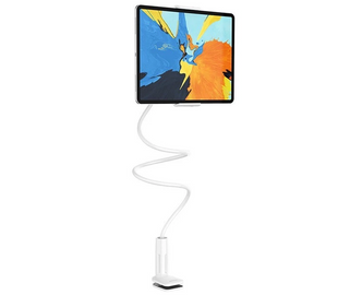 Гнучкий настільний тримач для планшетів Borofone BH24 Balu Tablet stand Silver White