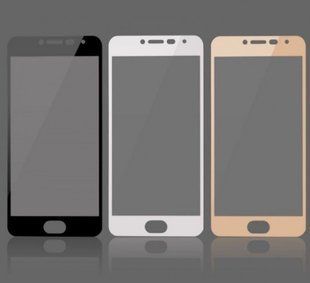 Захисне скло Full Screen Glass для Samsung A510 Galaxy A5 (2016) Glossy Black (0.3mm)
