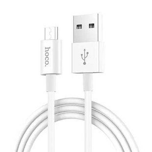 Кабель HOCO X23 "Skilled" USB-microUSB White