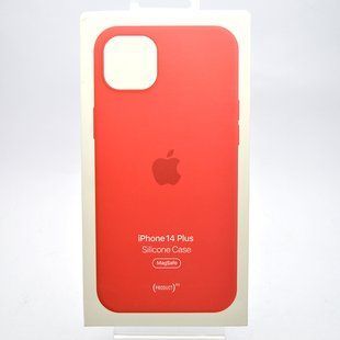 Силіконовий чохол для iPhone 14 Plus (6.7) Silicone Case з MagSafe Red/Червоний