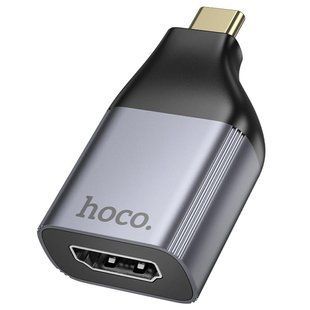 Перехідник Hoco UA33 Type-C to HDMI Metal gray
