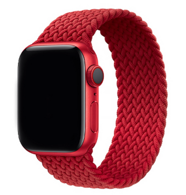 Ремешок для iWatch Braided Solo Loop (размер L) 42mm/44mm/45mm/49mm Red/Красный