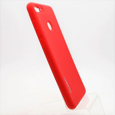 Матовий чохол New Silicon Cover для Huawei Y9 (2018) Red (C)