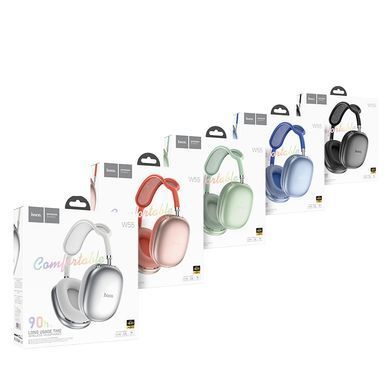 Великі безпровідні навушники (Bluetooth) Hoco W55 (Рожевий)