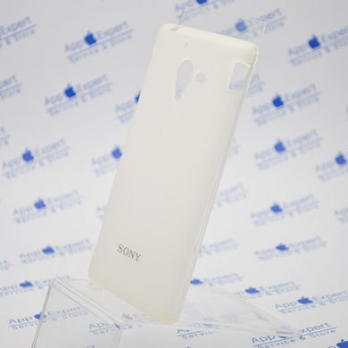 Чехол накладка силикон TPU cover case Sony LT35 White