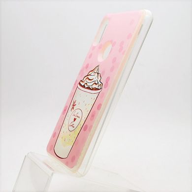 Чехол с переливающимися блестками Lovely Stream для Xiaomi Redmi Note 6 Pro ice cream coffe pink