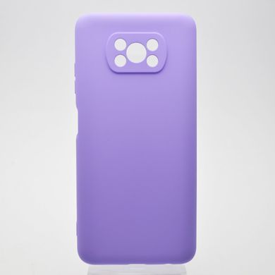 Чехол накладка Full Silicon Cover для Xiaomi Redmi Poco X3 Lilac