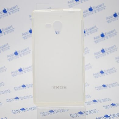 Чохол накладка силікон TPU cover case Sony LT35 White