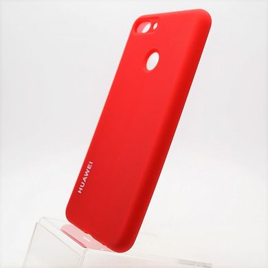 Матовый чехол New Silicon Cover для Huawei Y9 (2018) Red (C)