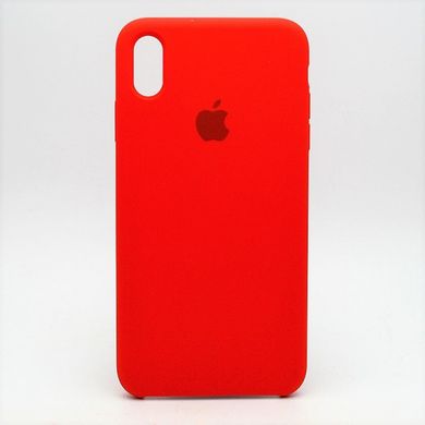 Чехол накладка Silicon Case для iPhone XS Max 6.5" Red (14) (C)