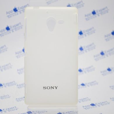 Чехол накладка силикон TPU cover case Sony LT35 White