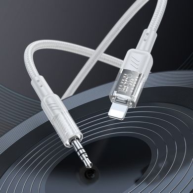 AUX переходник Hoco UPA27 Lightning to 3.5mm (P) 1.2M Black