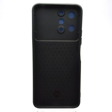 Чехол противоударный с кольцом Armor Case CamShield для Xiaomi Redmi 12/Poco M6 Pro Blue