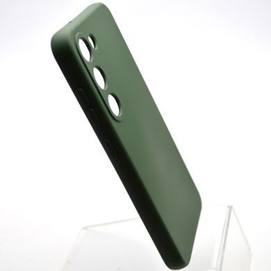 Чехол накладка Silicon Case Full Cover для Samsung S23 Galaxy G911 Dark Green