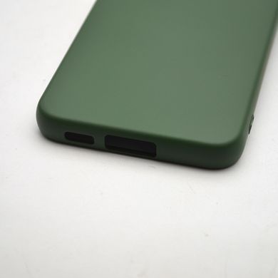 Чехол накладка Silicon Case Full Cover для Samsung S23 Galaxy G911 Dark Green