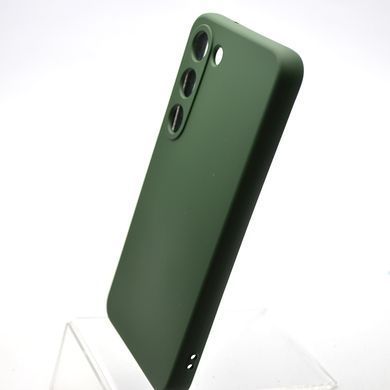 Чехол накладка Silicon Case Full Cover для Samsung S23 Galaxy G911 Dark Green