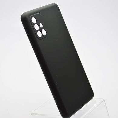 Чохол накладка Silicon Case Full camera для Samsung A715 Galaxy A71 Black/Чорний