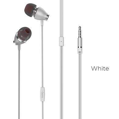 Навушники провідні з мікрофоном Hoco M28 Ariose 3.5mm White/Білий