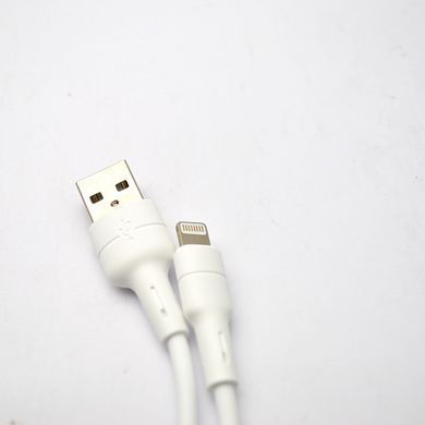Кабель Tornado TX2 Lightning Silicon cable 3A 1M White, Білий