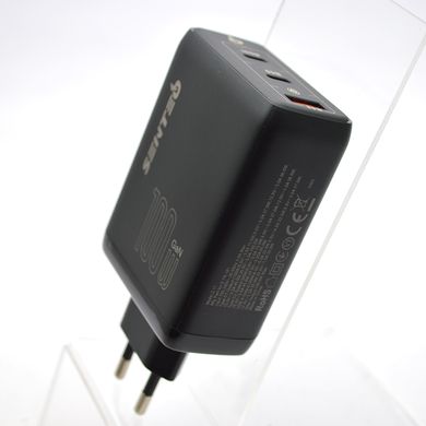 Сетевое зарядное устройство (адаптер) SENTEO Z-11 PD100W 2Type-c+1USB  Certificate CE Black