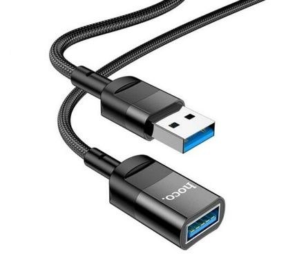 USB подовжувач Hoco U107 USB3.0 Black 1.2M