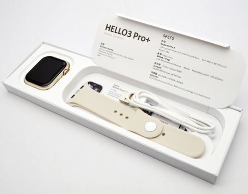 Смарт часы Epic Hello 3 Pro+ 9Series 45mm Call Version с украинским интерфейсом Gold (Золотой)