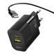 Сетевое зарядное устройство ANSTY AY-017 with Type-C to Type-C cable 20W PD + QC3.0 CE Черный