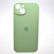 Силіконовий чохол накладка Silicon Case Full Camera для iPhone 15 Pistachio