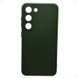 Чехол накладка Silicon Case Full Cover для Samsung S23 Galaxy G911 Dark Green