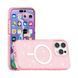 Прозрачный чехол накладка с блестками Sparkle MagFit с MagSafe для Apple iPhone 16 Pro Pink Glitter (Розовый)