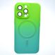 Чехол накладка с MagSafe Bright Case для Apple iPhone 13 Pro Green-Turquoise