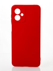 Чехол накладка Silicon Case Full Camera для Moto G14 Red/Красный