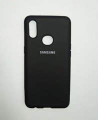 Чехол матовый Silicon Case Full Protective для Samsung A10s Galaxy Black