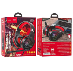 Навушники провідні ігрові Hoco W104 Drift gaming Red