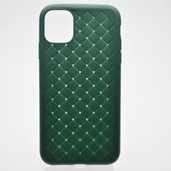Чехол накладка Weaving для iPhone 11 Зеленый