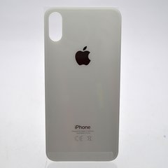 Задняя крышка iPhone XS Silver (с большим отверстием под камеру)