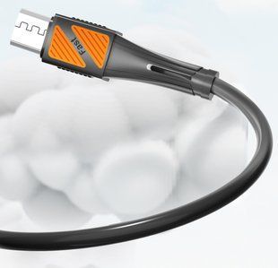 Кабель ANSTY Z-035-A Micro USB Silicone 5A 1M Черный