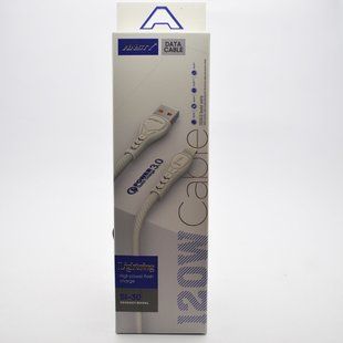 Кабель ANSTY SI-30 Nylon Lightning 120W 1M White
