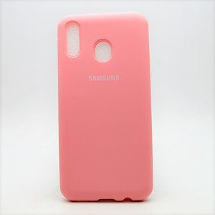 Чехол накладка Silicon Cover Full Protective for Samsung M205 Galaxy M20 (2019) Pink (C)