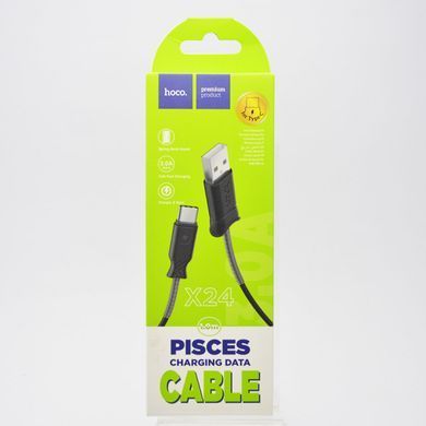 Кабель Hoco X24 USB-Type-C 1m Black
