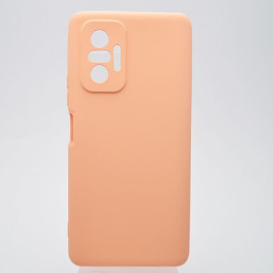Чохол накладка Silicon Case Full Cover для Xiaomi Redmi Note 10 Pro Peach