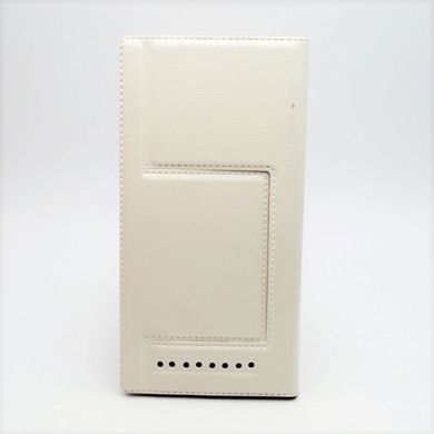 Чохол універсальний для телефону CMA Book Cover 5.7" дюймів/XXL White
