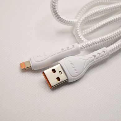 Кабель ANSTY SI-30 Nylon Lightning 120W 1M White