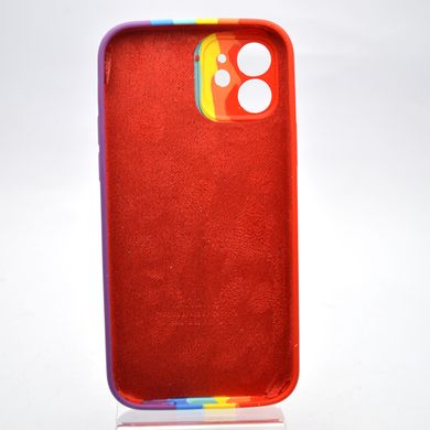 Чехол с радужным дизайном Silicon Case Rainbow Full Camera для iPhone 12 №6