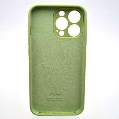 Силиконовый чехол накладка Silicon Case Full Camera для iPhone 13 Pro Mint Green