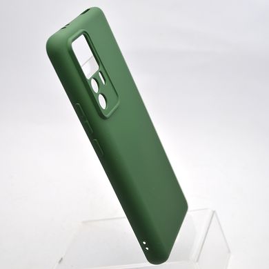 Чехол накладка Silicone case Full Camera Lakshmi для Xiaomi 12T/12T Pro Dark Green/Темно-зеленый