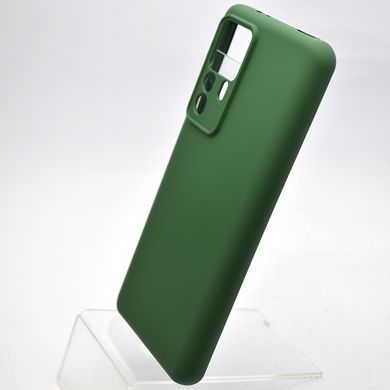 Чохол накладка Silicone case Full Camera Lakshmi для Xiaomi 12T/12T Pro Dark Green/Темно-зелений