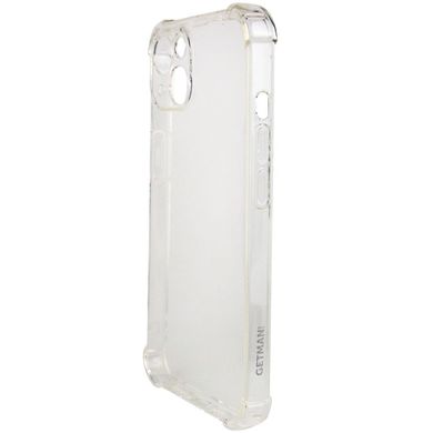 Силіконовий прозорий чохол накладка TPU WXD Getman для iPhone 14 Transparent/Прозорий