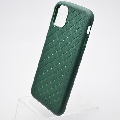 Чехол накладка Weaving для iPhone 11 Зеленый