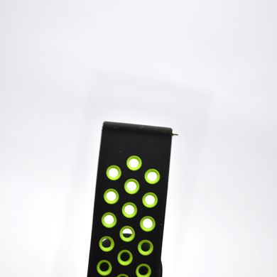 Ремінець до Xiaomi Amazfit Bip/Samsung 20mm Nike Design Black Green/Чорний з зеленим